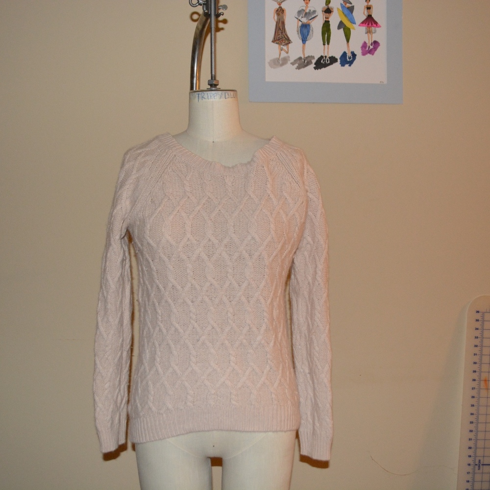 light pink sweater